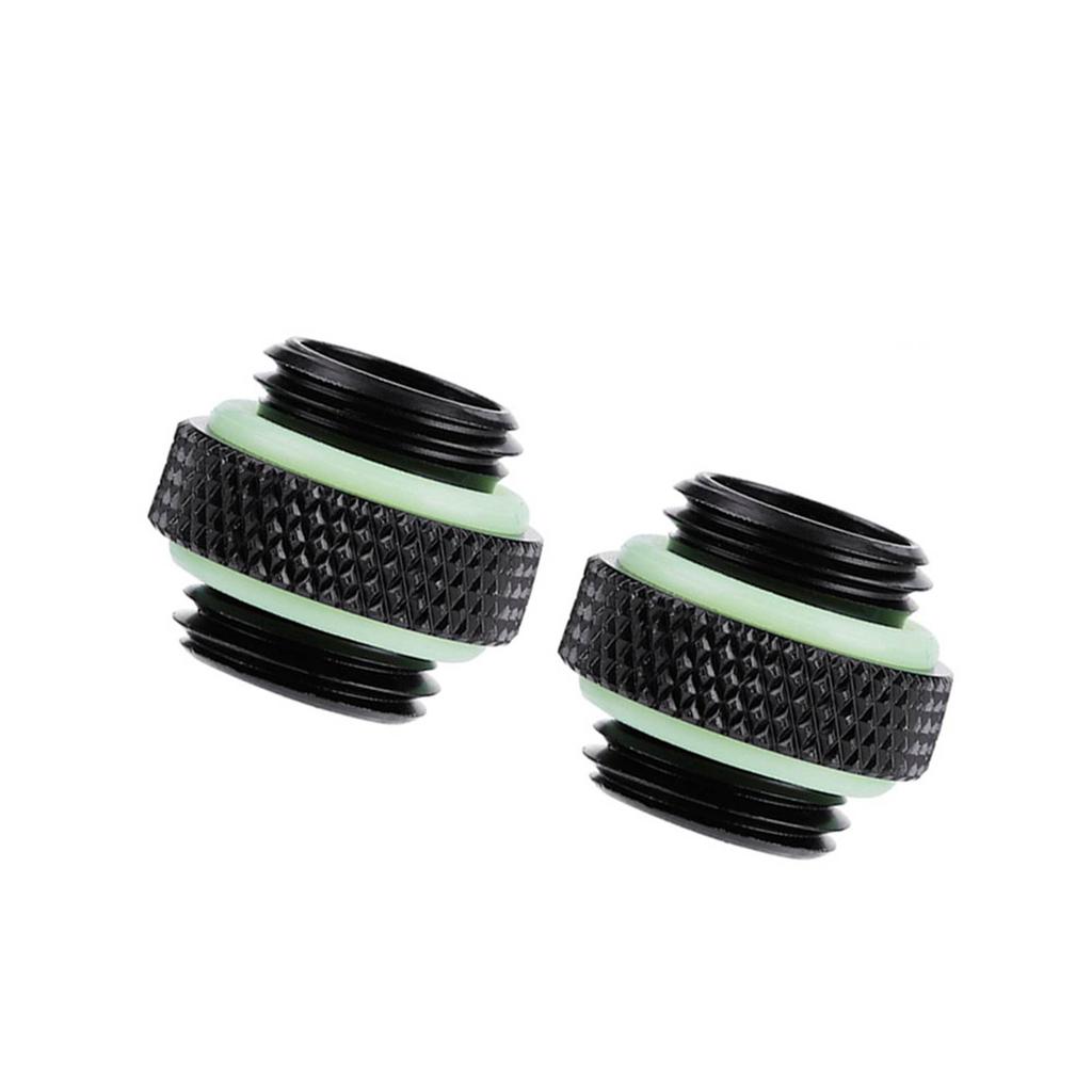 2 Stück Wasserkühlung Doppel Außengewinde Schlauchadapter Kompressionsverschraubung