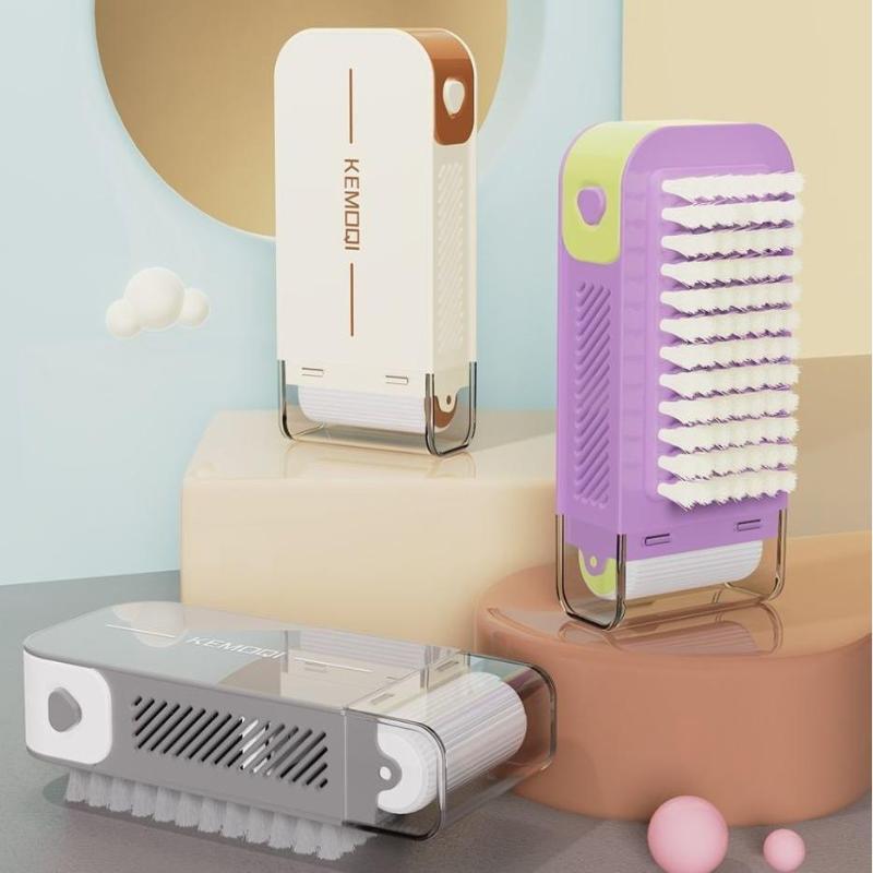 3In1 Multi-Functional Soap Dishes Portable Travel Home Soap Box With Foaming Roller Soap Holder Storage Case Wash Brush