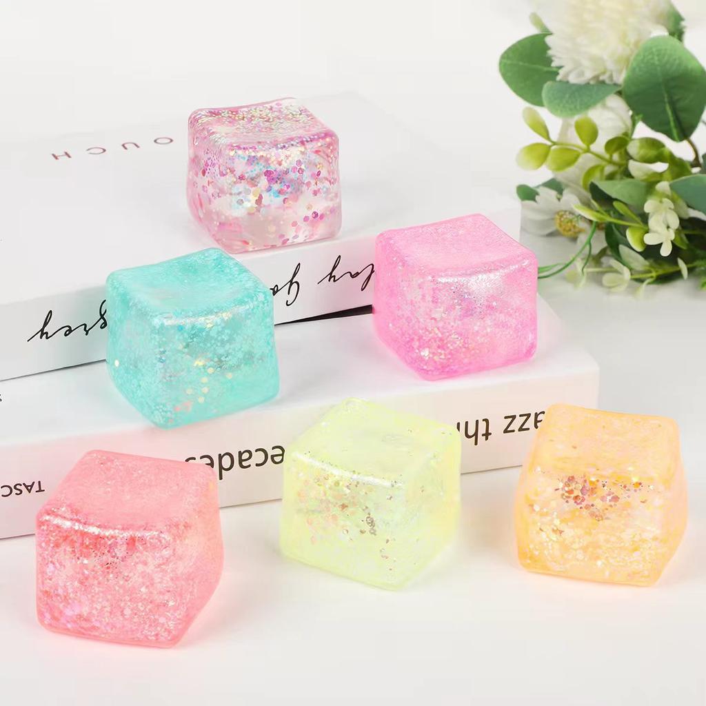 Decompression Simulation Ice Cube Pinch Le Maltose Slow Rebound Cube High Transparency Creative Vent Toy