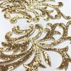 Gold Silver Red Sewing Supplies 40*19CM Bodice Applique Fabric Fashion Elegant Sequin Patches