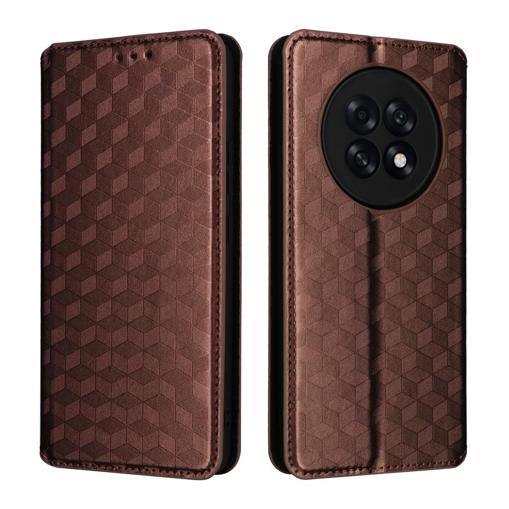 Leather Case for Oppo A6 GT 5G/A6 Max 5G/F31 Pro+ 5G Wallet Rhombus Imprinted Phone Cover