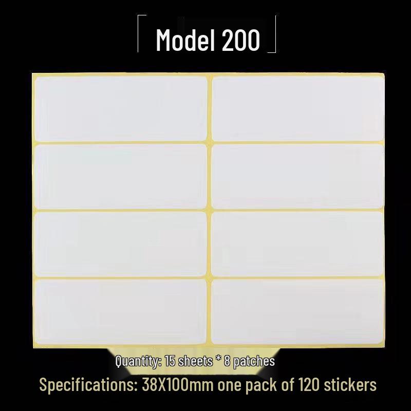 A5 Self-Adhesive Blank Label Stickers for Printing and Handwriting - White Name and Number Stickers