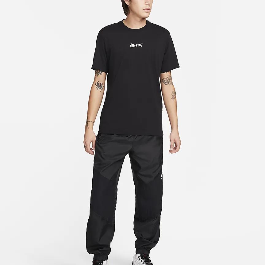 Nike Sportswear Lightweight Soft Comfortable Sports Casual Pullover Short Sleeve T-Shirt Men Tops Black FQ3791-010