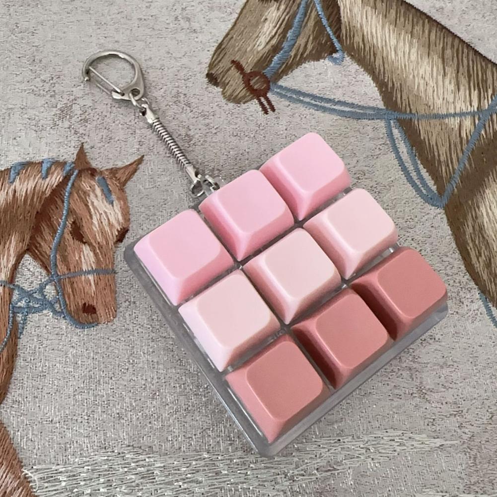 Decompression 9 Keyboard Key Toy For Adults Antistress Toys Boys Girls Anti Stress Finger Keyboard Games Keychain Gifts