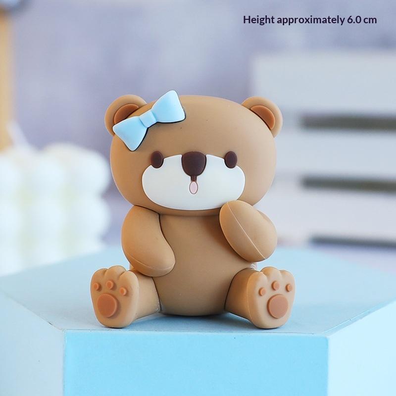 Topo de Bolo Balão de Ar Quente Azul Rosa Festa de Revelação de Gênero Decoração de Bolo Crianças Meninos Meninas Suprimentos para Festa de Aniversário Chá de Bebê