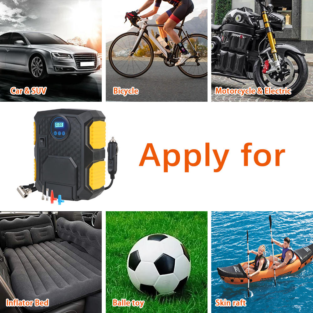 Digitální hustilka pneumatik 22mm válec 12V Přenosné čerpadlo vzduchového kompresoru do auta 150 PSI Vzduchový kompresor do auta pro motocykly a jízdní kola