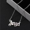 Fashion Baby Girls Necklace Personalized Babygirl English Necklace Letter Pendants Stainless Steel Mom Lovers Girlfriend Jewelry
