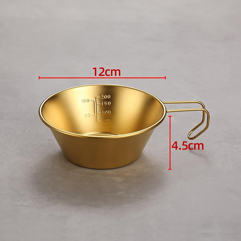 10/12/14CM Sierra Cup Outdoor Stainless Steel Sierra Coffee Cup Picnic Tableware Portable Barbecue Hiking Camping Tea Cup
