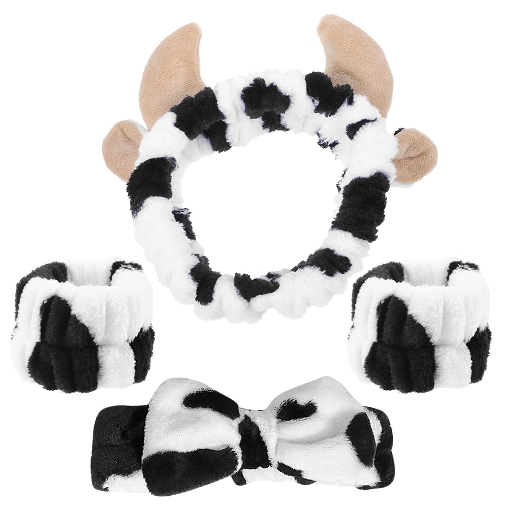 

LEDMOMO Повязка на голову для умывания лица для напульсника с коровьим загаром для волос Sumikko Gurashi Идеально подходит для тюрбана для лица и волос Женщины, Принт, Аксессуар, Дизайн,