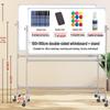Mobile Double-Sided Magnetic Blackboard & Whiteboard for Home or Office