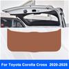 For Toyota Corolla Cross - 2024 2025 Car Boot Tailgate Kick Pad Leather Anti Kick Anti-dirty Trunk Door Mat Protection
