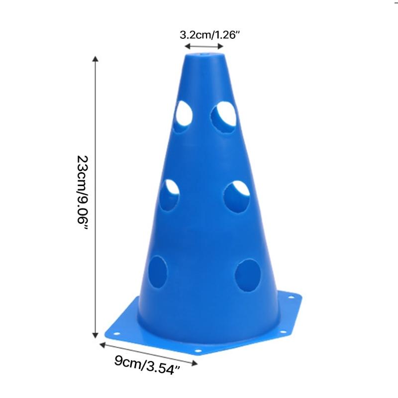 12/18Pcs Plastic Traffic Cone Football Training Maker Bucket Skate Obstacle Training Maker Cone Soccer Part