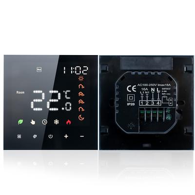 Smart Thermostat 16A Digital Programmable LCD Display Touchscreen Underfloor Heating Temperature