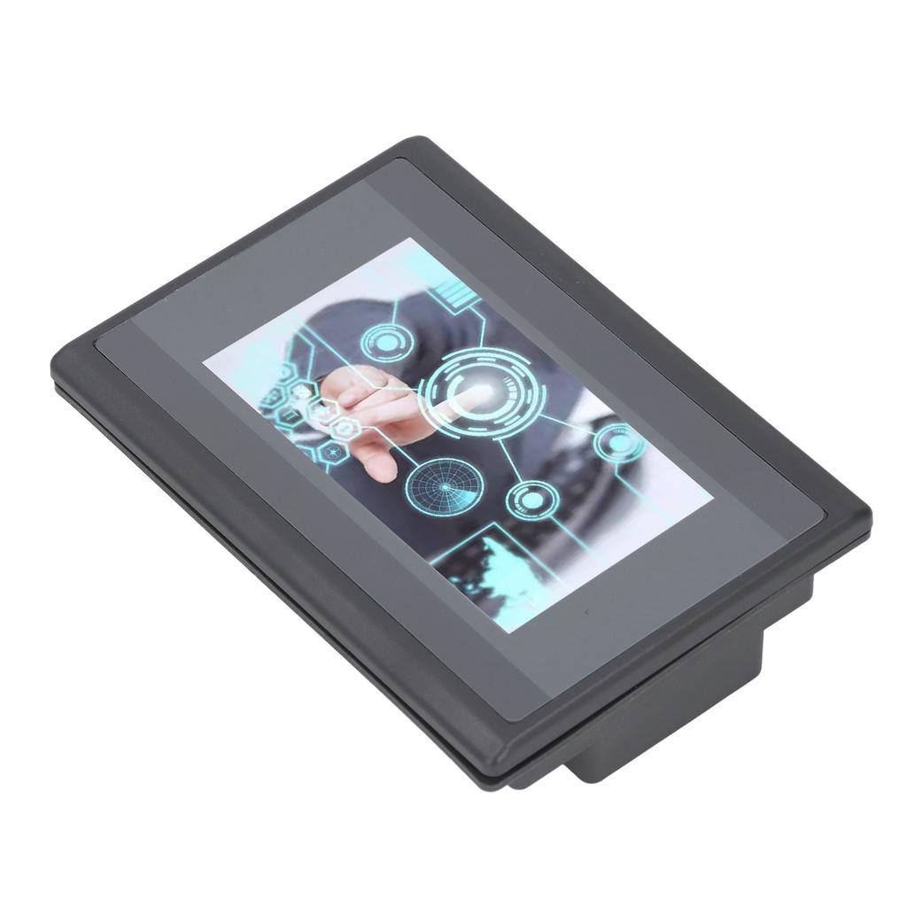 HMI PLC Touch Screen with 2 Way K Type Thermocouple Relay Output DC24V 12 In 10 Out 4.3 Inch LCD Scr