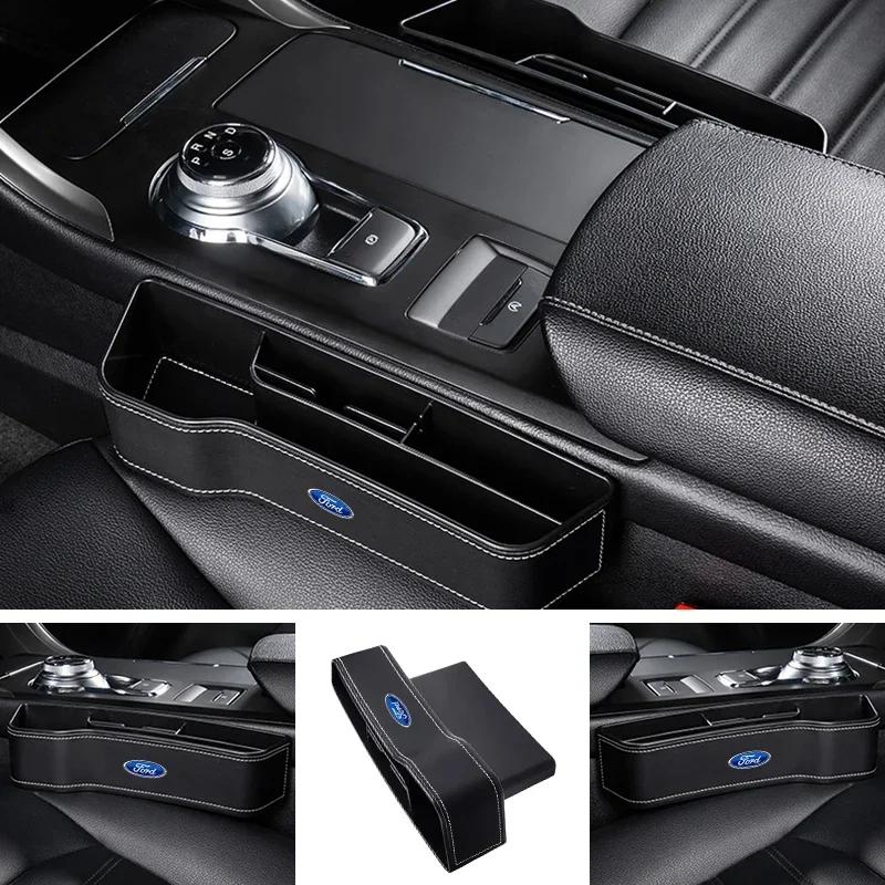 New 2026 Car Sticker For Ford Car Seat Gap Storage Box Cup Holder Phone Wallet Organizer Case For Ford Focus 2 3 1 Fiesta MK1 MK