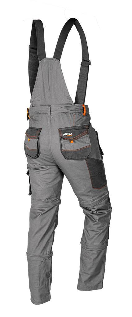 6-in-1 work trousers, 100% cotton, size XS