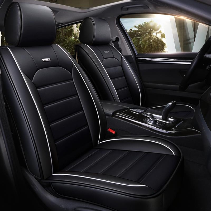 Universal 5D PU Leather Front Seat Cover Car Seat Mat Waterproof Car Seat Protector Breathable