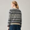Zhaojun Women's Jacquard Cashmere Cardigan Sweater