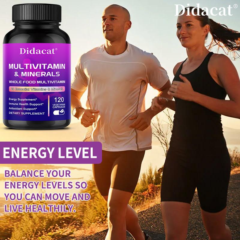 Multivitamin Minerals Dietary Supplement, With 120 Vegetarian Capsules Per Bottle