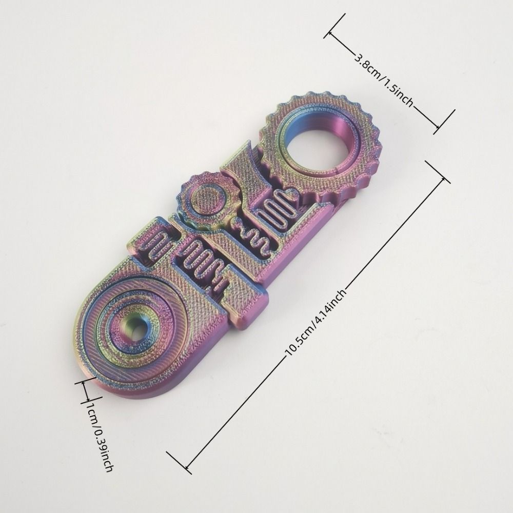 3D Printing Hand Spinner Gearwheel 5-in-1 Spring Gear Chain Gyroscope  Adult