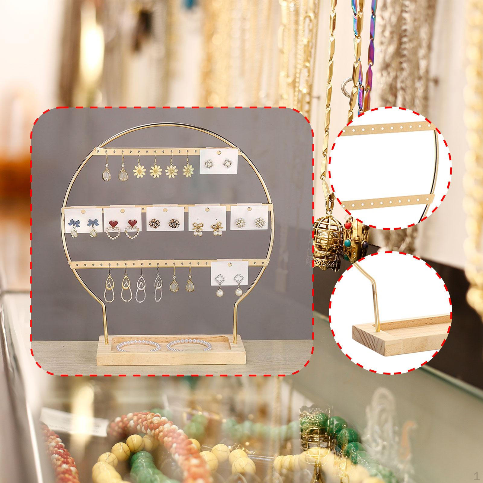 

Earring Holder Organizer Ear with Holes for Girls Gift чорний