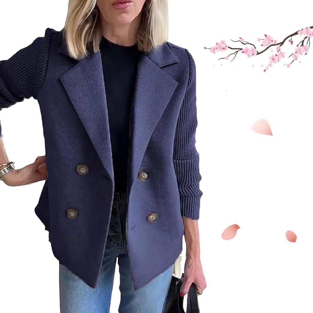 Spring and Autumn Women's Fashion Elegant Jackets Solid Color Casual Loose Jackets Winter Retro Jackets Autumn Tops