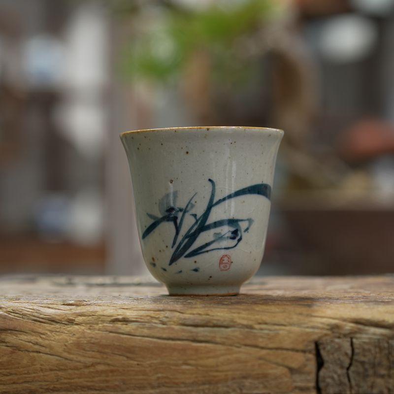 Home Guest Host Cup Orchid Bamboo Chrysanthemum Beauty Plum Personal Scent Single Tea Chinese Ceramic Teaware Kitchen Dining Bar