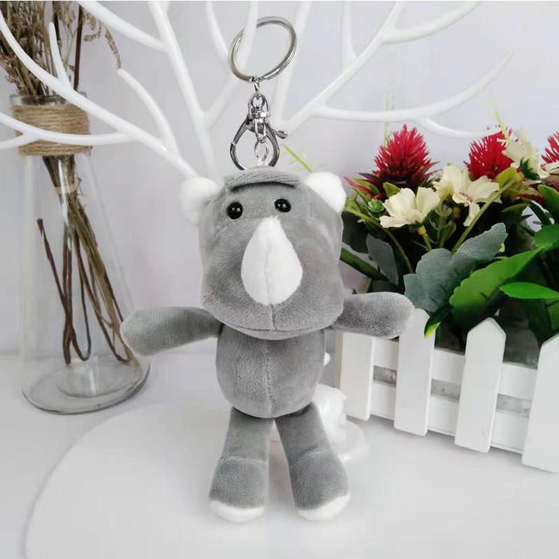 Attractive Animal Plush Keychain Adorable Lion And Elephant For Decoration Backpack
