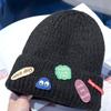 New Winter Wome Beanies Knitted Hats Men Elegant Solid-colored Thermal Hat Fashion Caps