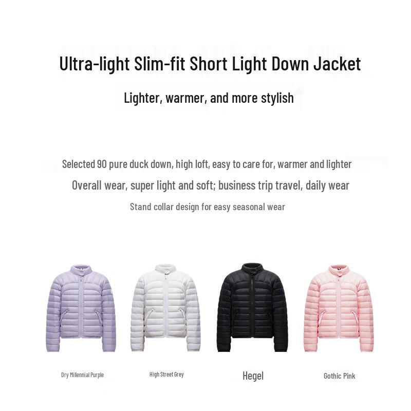 Jin Yujie Women's Lightweight Stand Collar Down Jacket