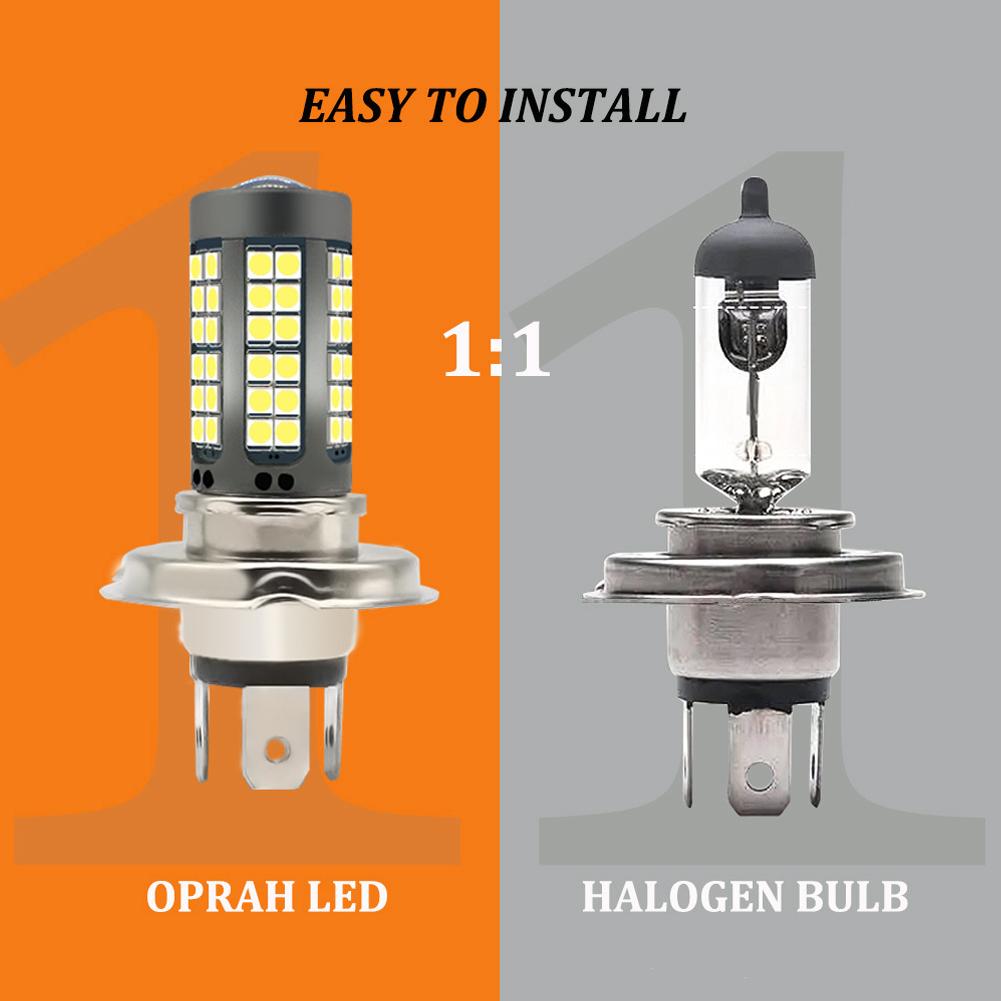 BA20D H4 P15D LED Motosiklet Far Ampulleri 3030 Çipli 20000LM 25W Hi Lo Lamba Motosiklet Far DRL Parlak Tak ve Çalıştır