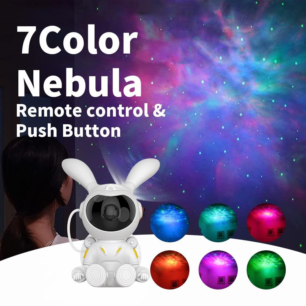 

3W Bedside USB Night Light Moon Rabbit Laser Atmosphere Projection Lamp A