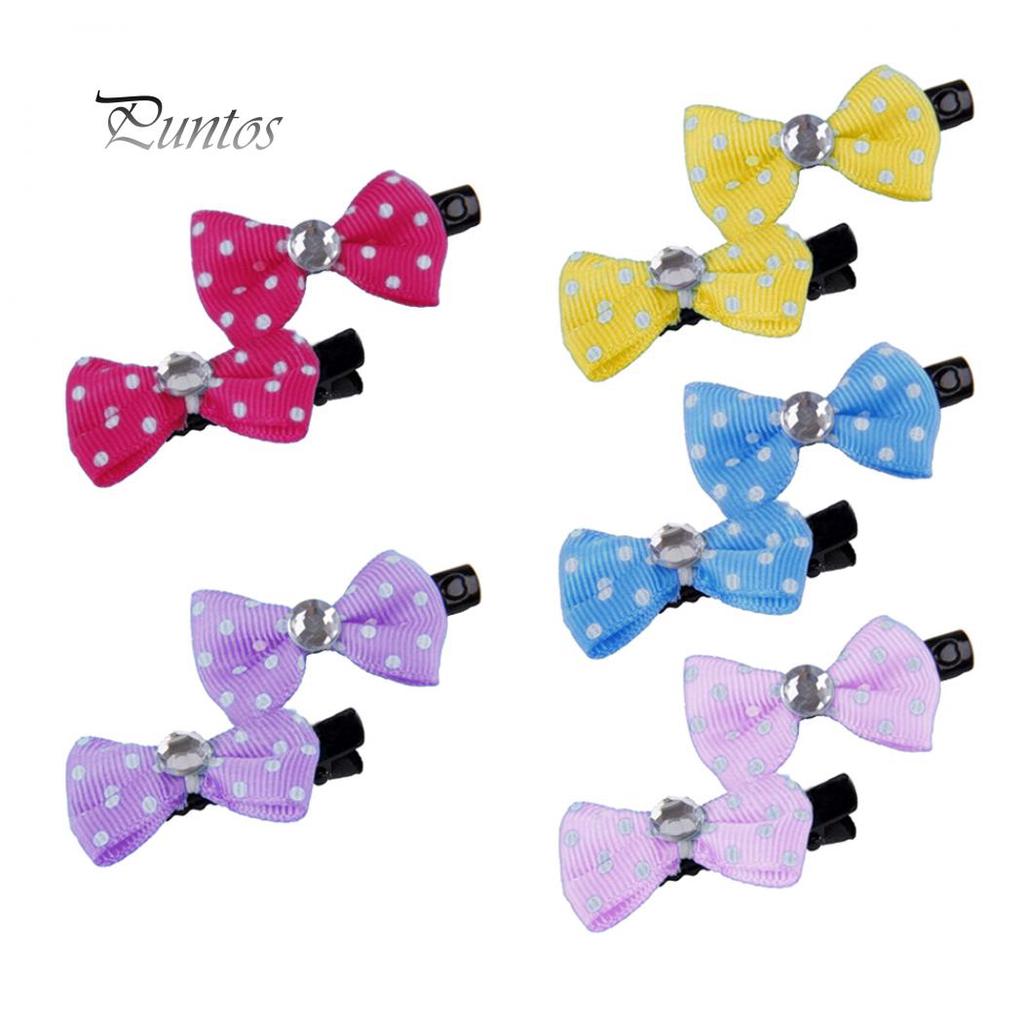 10 bucăți/pachet Agrafe de păr cu fundă cu fundă