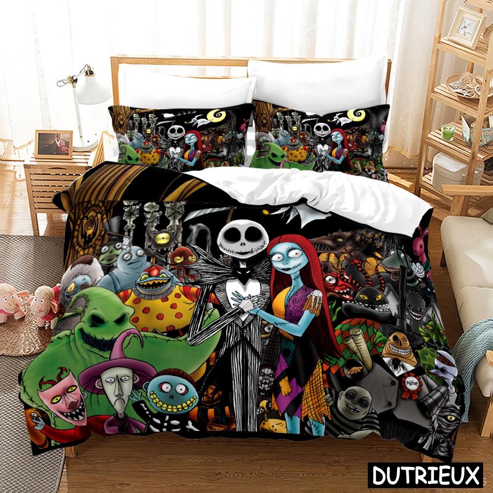 The Nightmare Before Christmas Bettbezug-Set Twin Full Queen King Size Bettwäsche-Set Bettbezug & Kissenbezug-Set Bettzeug