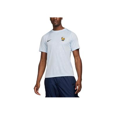 Academy Dri-Fit Pro Logo Auswärts Schnelltrocknend Vor dem Spiel Kurzarm Fußballtrikot Herren Oberteile Hellblau Dunkelblau FV6940-415