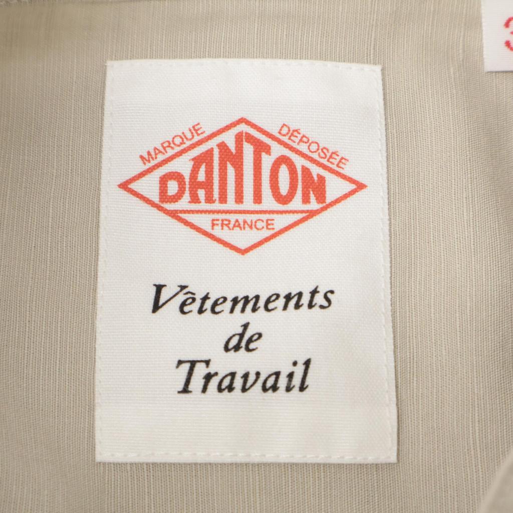 DANTON DT-B0347 Beige Cotton Linen Slave Sleeveless Dress dress 36 beigeUsed