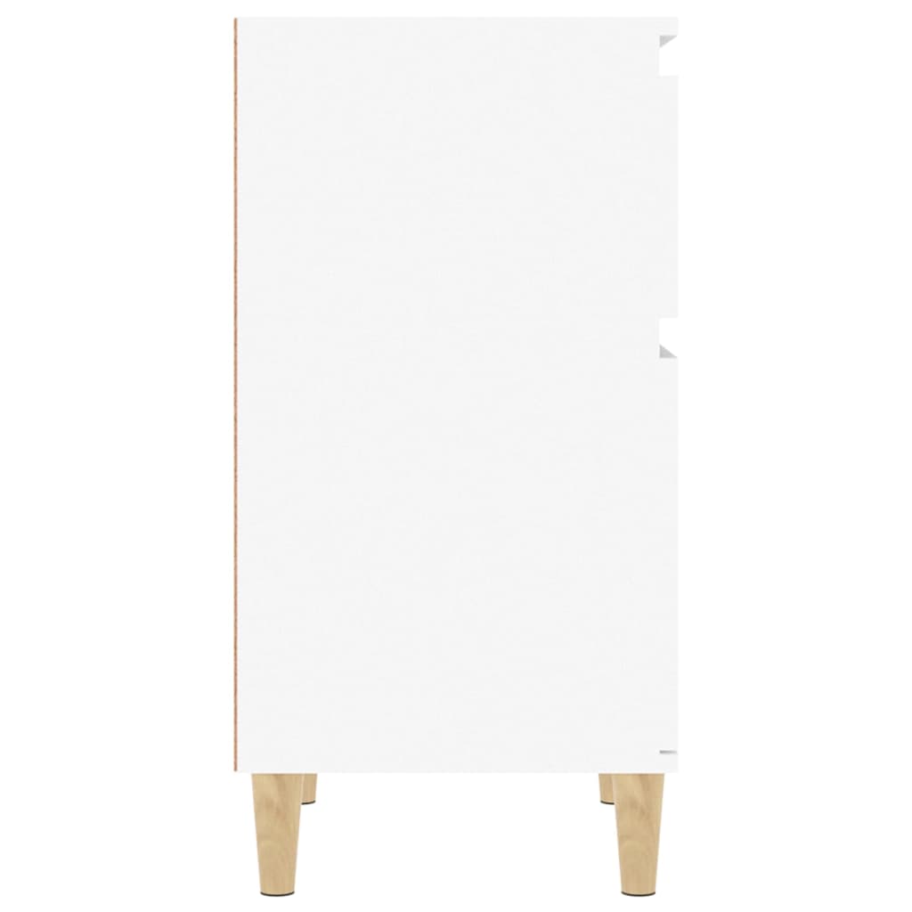 Nightstand White 40x35x70 cm