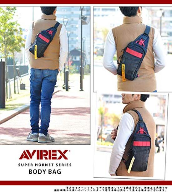 AVIREX One Shoulder Bag Body Bag black