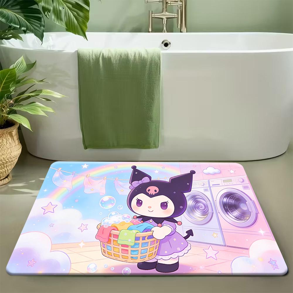Cute Hello Kitty Cartoon Rug, Sanrio Character Home Decor, Soft Anti-Slip Area Carpet