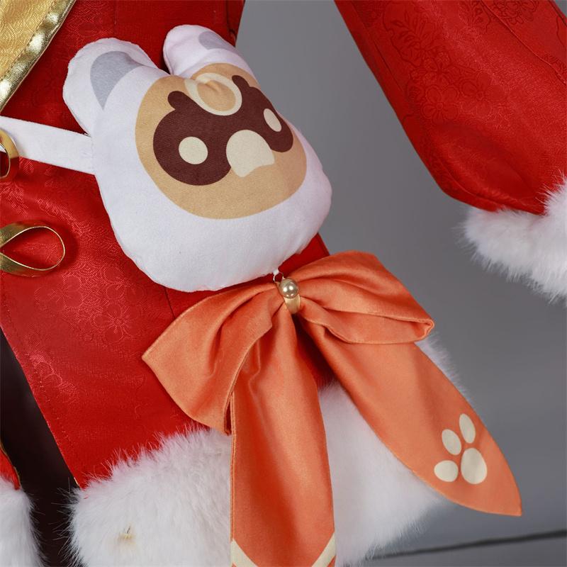 Game Genshin Impact Lantern Rite Xiangling Cosplay Costume Year's Cheers Xiangling Women Halloween Role Play Dress