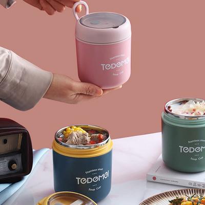 510Ml Stainless Steel Soup Cup Thermal Lunch Box Food Container With Spoon