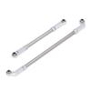 RC Steering Servo Linkage Kit 104mm Pull Rod Links and 7mm Joints for VP F10 1 10 Scale Car Model Silver