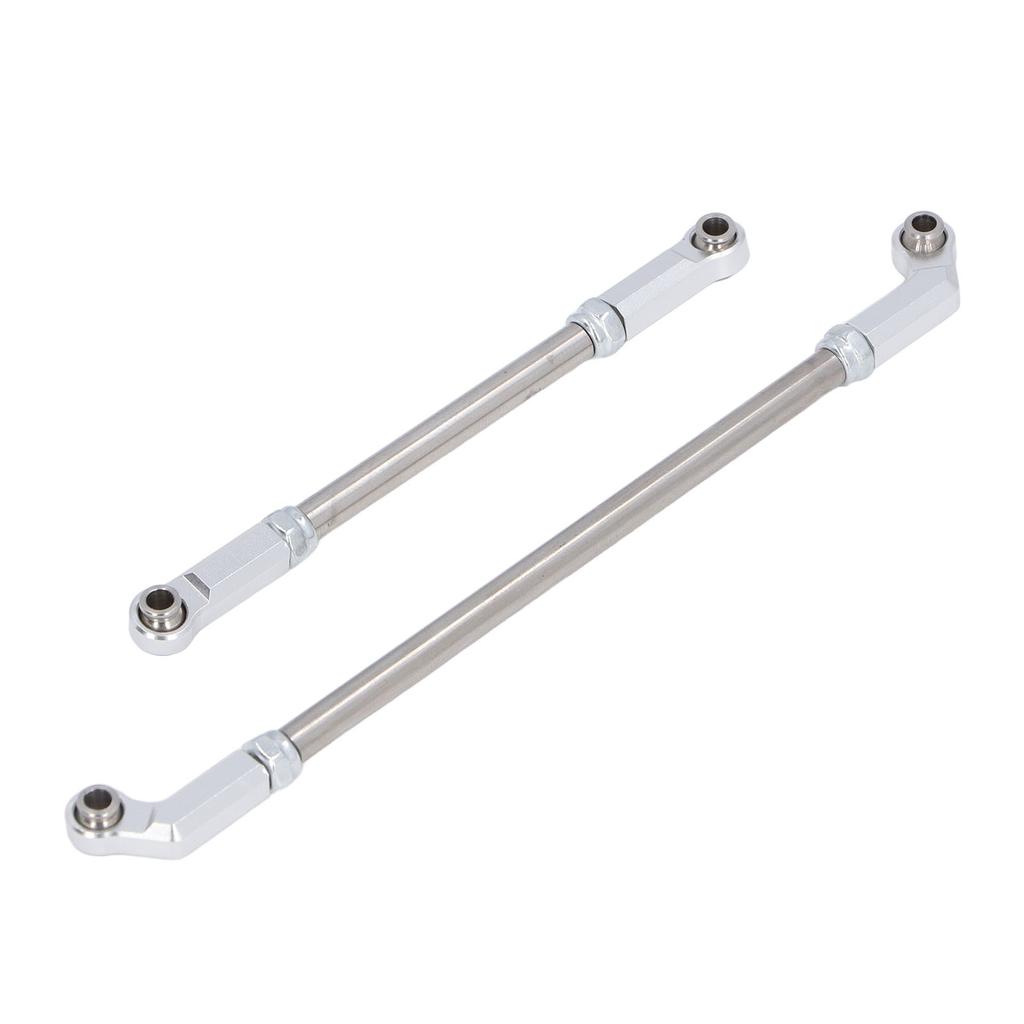 RC Steering Servo Linkage Kit 104mm Pull Rod Links and 7mm Joints for VP F10 1 10 Scale Car Model Silver