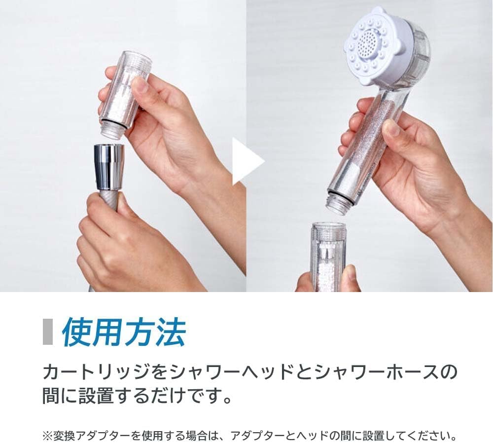 REENEW Tornado Stick Shower Head Mirable Plus Science Zero Ultra Fine Mist Replacement Cartridge Scalp Warming Effect Chlorine Removal Function