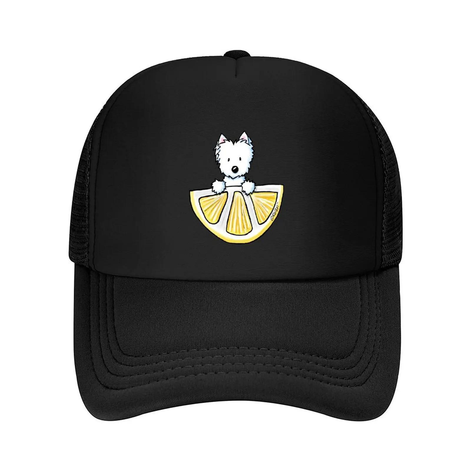 KiniArt Life Lemons Westie Baseball Cap Designer Hat Unique hats New In The Hat Luxury Hat Unisex Womens