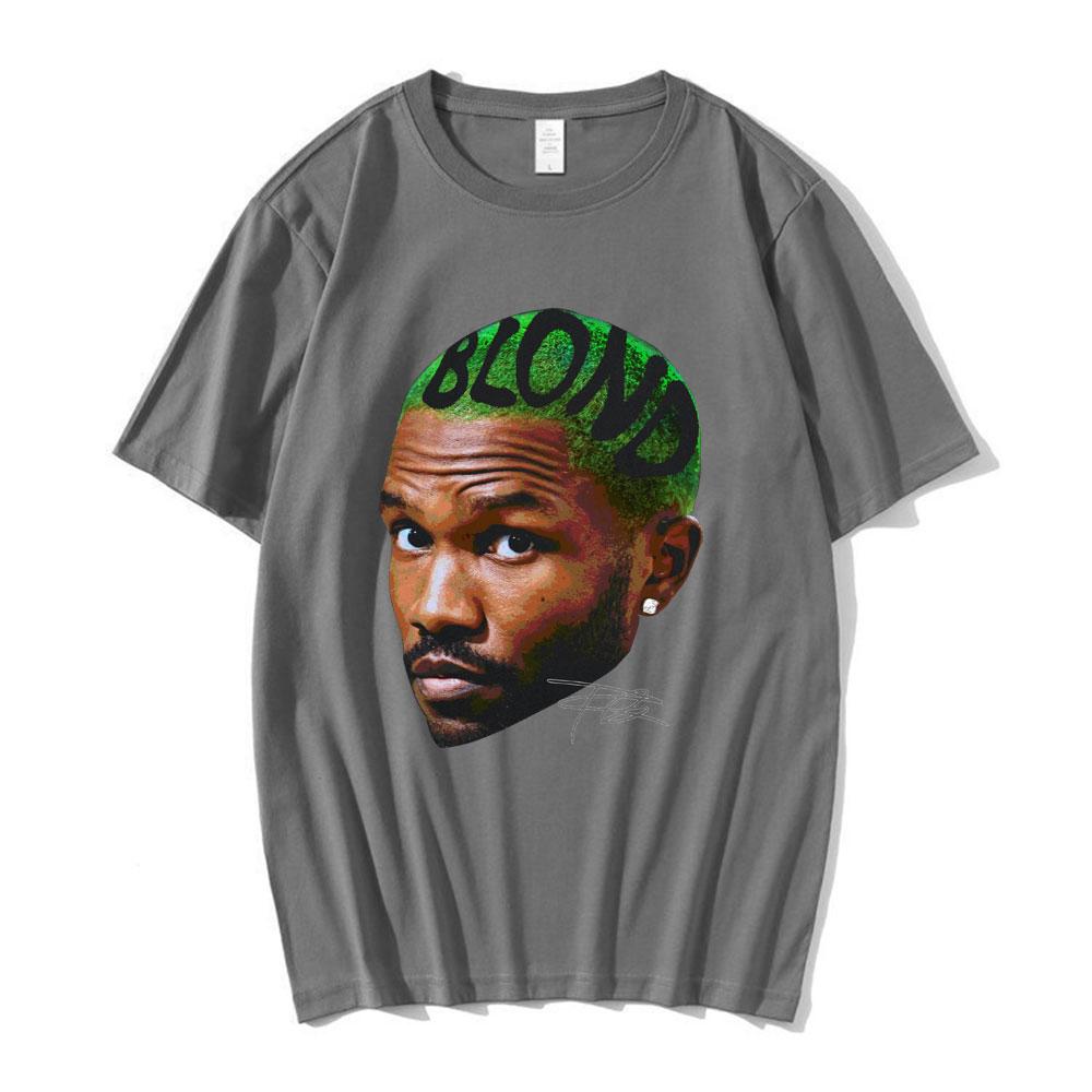 Frank Vintage Graphic T Shirt Blond Hip Hop Popular Music Singer R&B T-shirt Women Fashion Oversized Short Sleeve T-shirts Tops