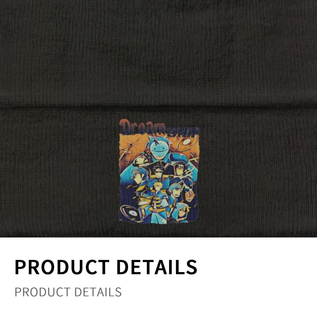 Dream SMP Team Strickmützen für Damen, Unisex, Beanie, Herbst-Winter-Mützen, Tubbo Gamer, warme Mütze