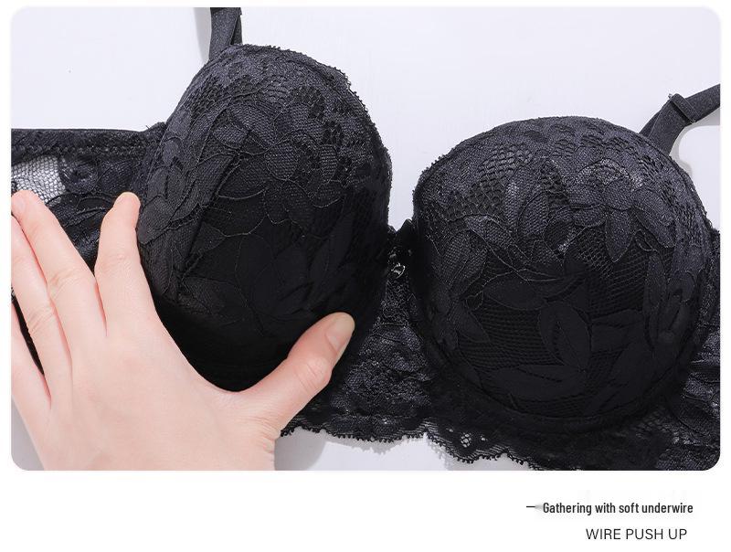 Cross Lace Half Cup Underwire Bra for Enhanced Lift and Shape 911Bra