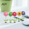 Innenraum-Autodekoration Federnde Wackelblume Armaturenbrett-Ornament, Wackelkopf-Sonnenblumen-Dekor, Niedlich für Rückspiegel und Home Office