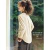 Mohan Yimei Women's Spliced Color-Block Lapel Shirt